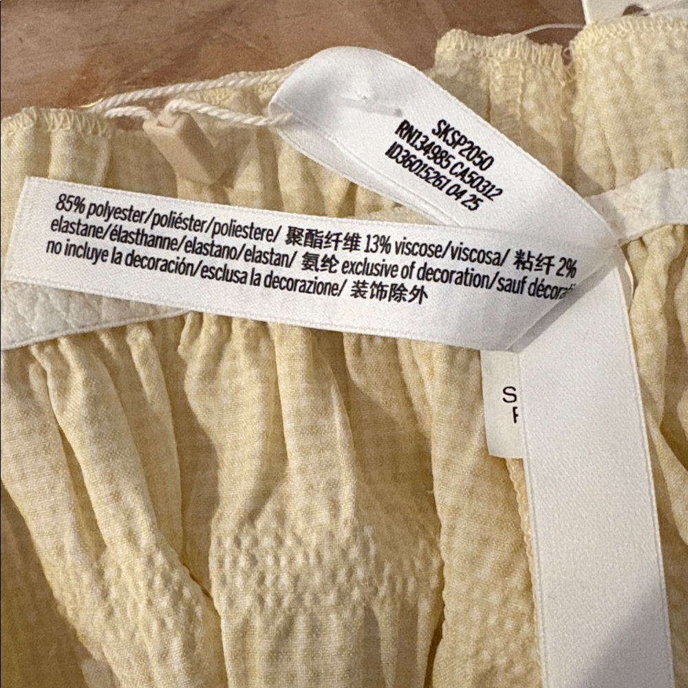 Free People x Love & Lemons Puckered Gingham Bloomers Size XL - Picture 5 of 6